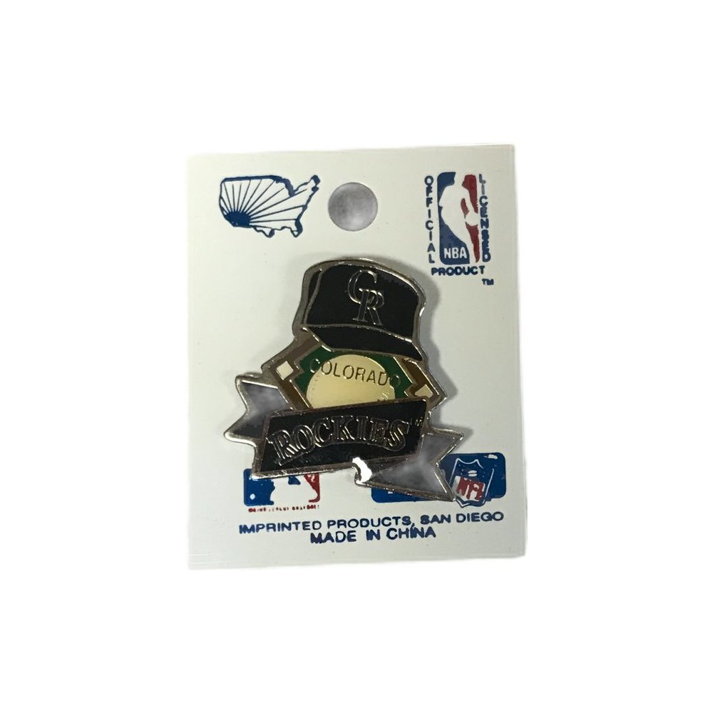 Colorado Rockies hat baseball field vintage pin NWT MLB